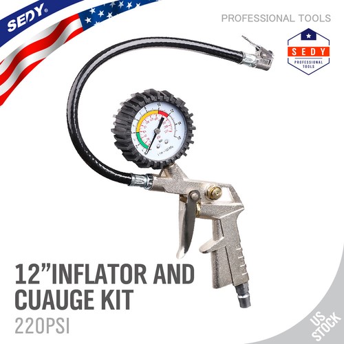 Dial tire inflator gauge - inflator,